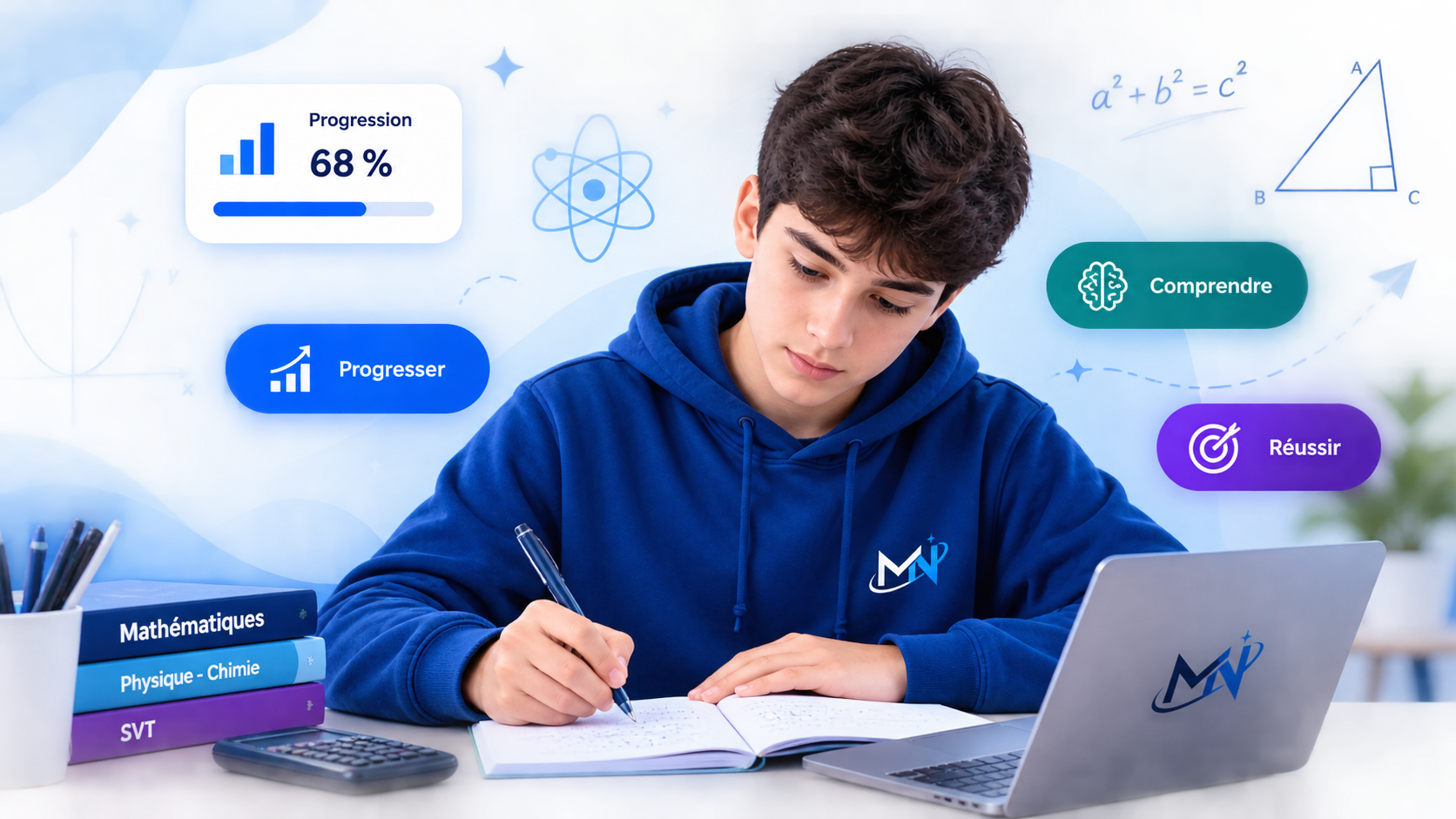 Élève travaillant les mathématiques avec MathéNova